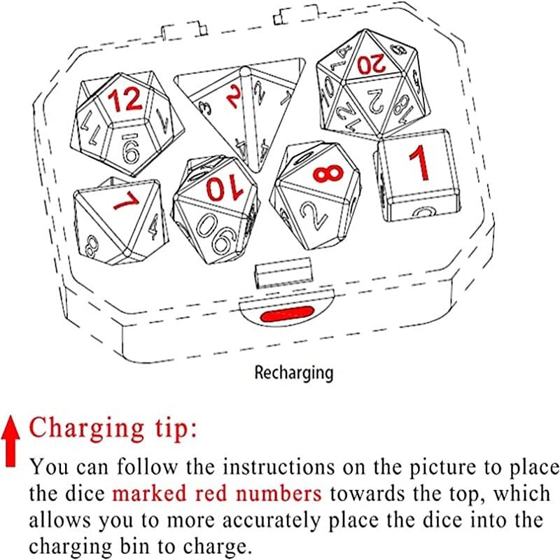 Dice Rechargeable with Charging Box🔥