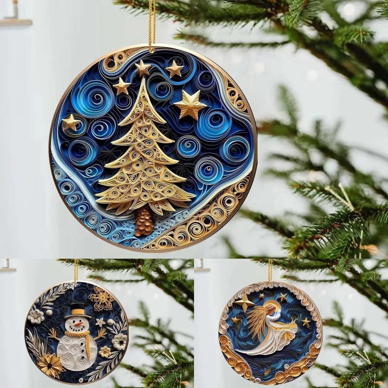 🎄2024 Handmade Ornaments With Good Wishes🎅