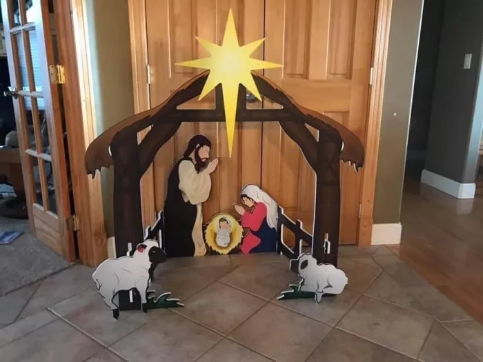 Holy Night Outdoor Christmas Nativity Set