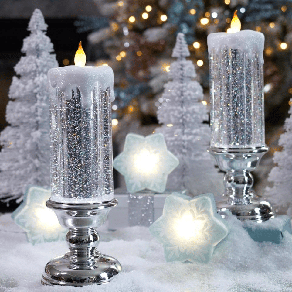 🎄 LED Candles  With Pedestal