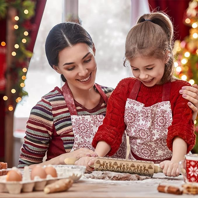 🎄Christmas Wooden Rolling Pins