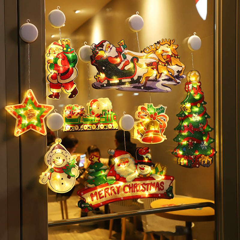 🎄Christmas Window Hanging Lights