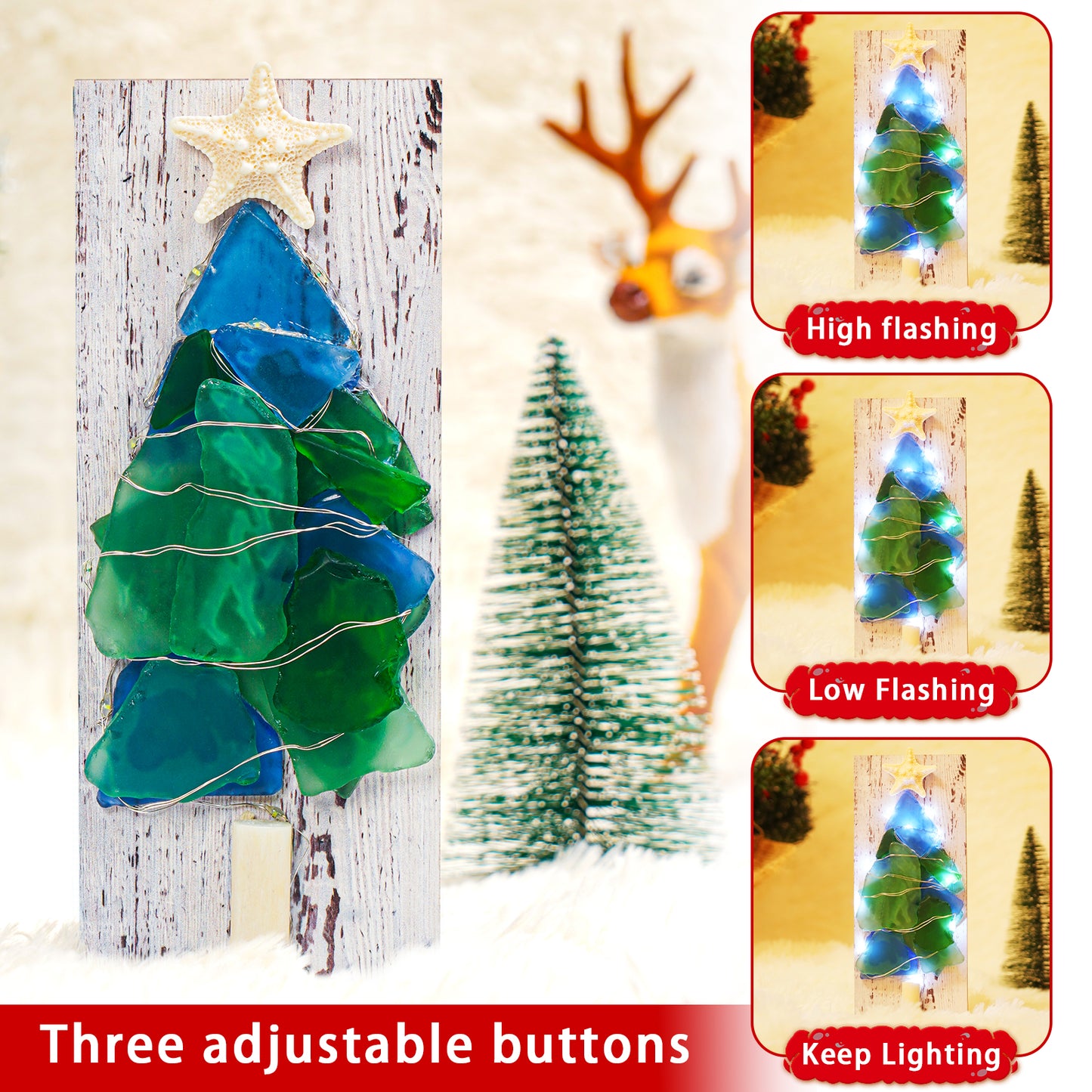 🎅Christmas Sale 49% OFF - DIY Sea Glass Christmas Tree🌲