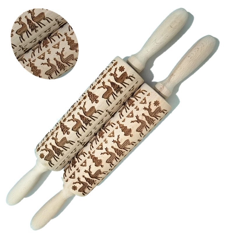 🎄Christmas Wooden Rolling Pins