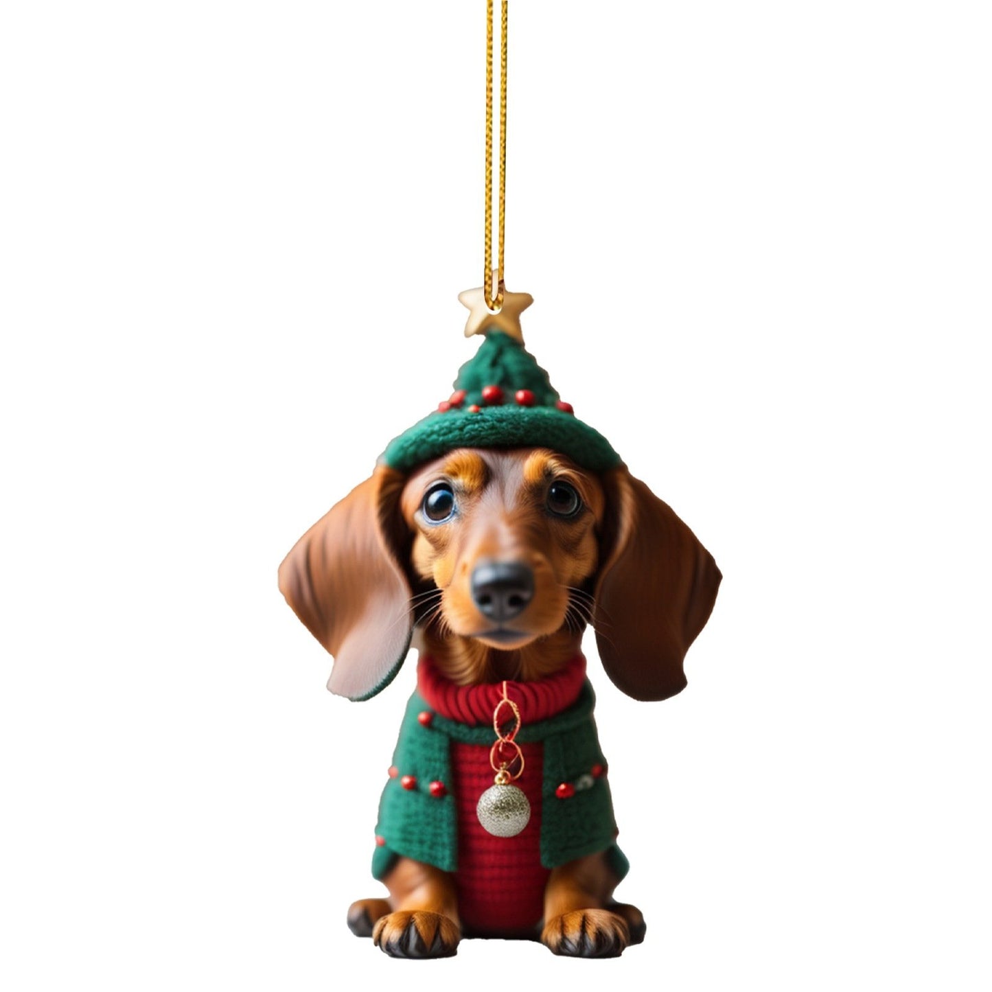 Cute dog ornaments(2D Flat)