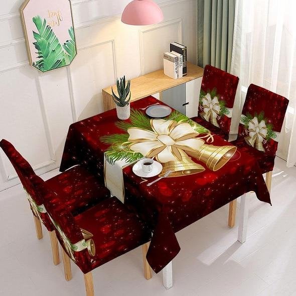 Christmas Tablecloth Chair Cover Decoration