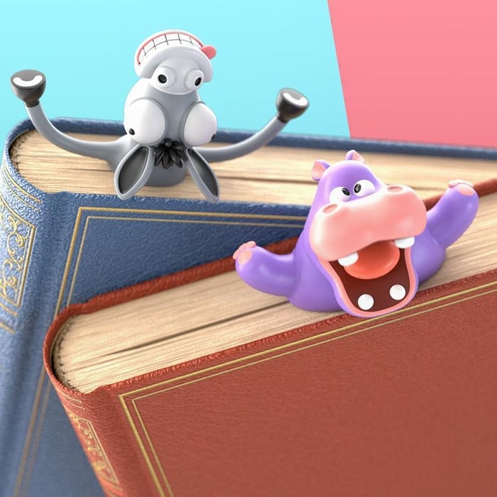 😹3D wacky bookmarks make reading more fun (lowest price in the world)