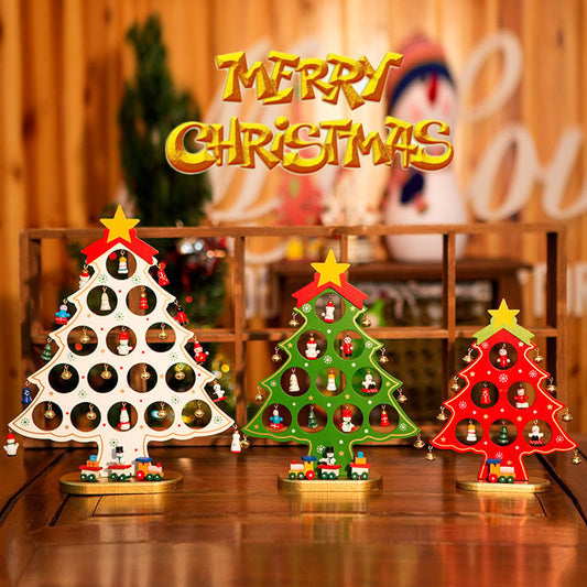 🎅DIY Wooden Mini Christmas Tree Set