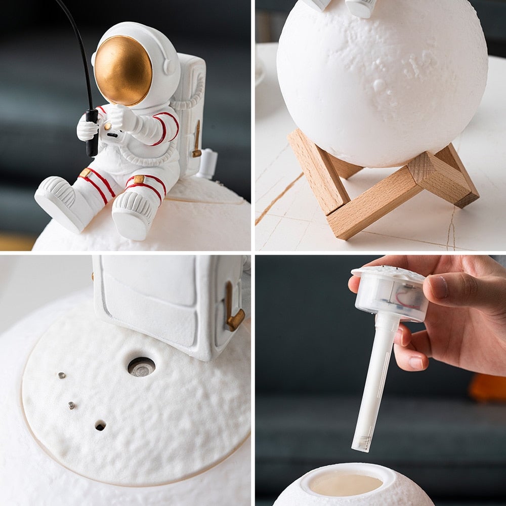 Astronaut On Moon Night Light Humidifier