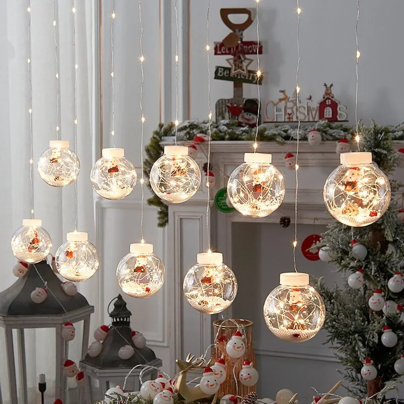 Christmas Led Wishing Ball String Lights Decorations