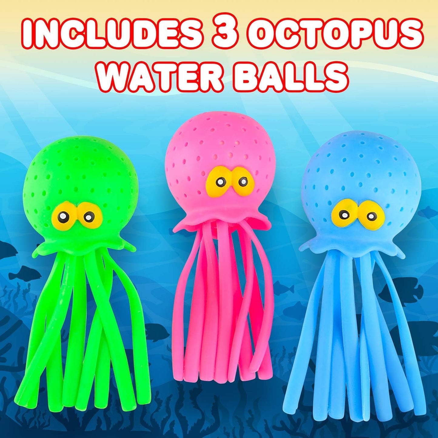 ArtCreativity Octopus Water Balls, Set of 3