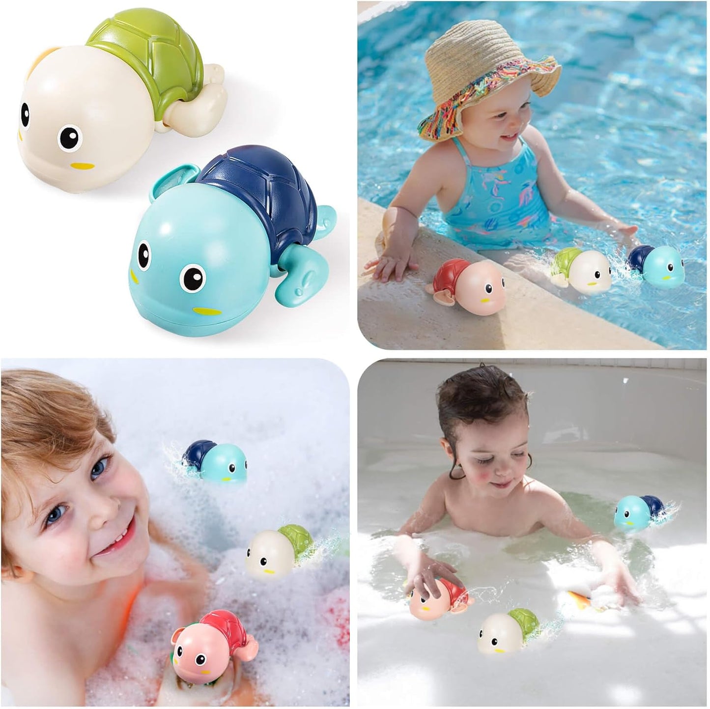 Wind-up Infant Bathtub Toys, 3 Pack