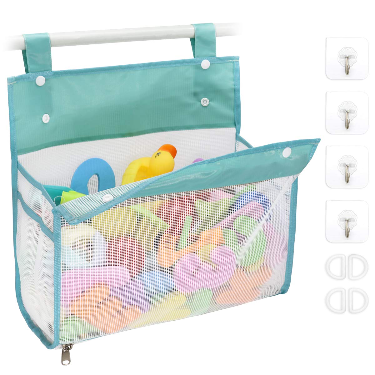 Bottom Zipper Bathtub Toy Storage Bag