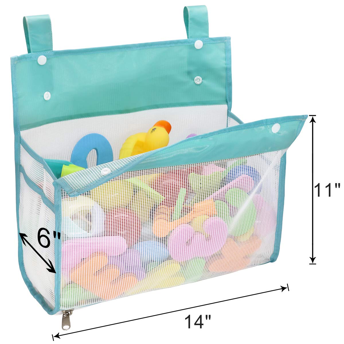 Bottom Zipper Bathtub Toy Storage Bag