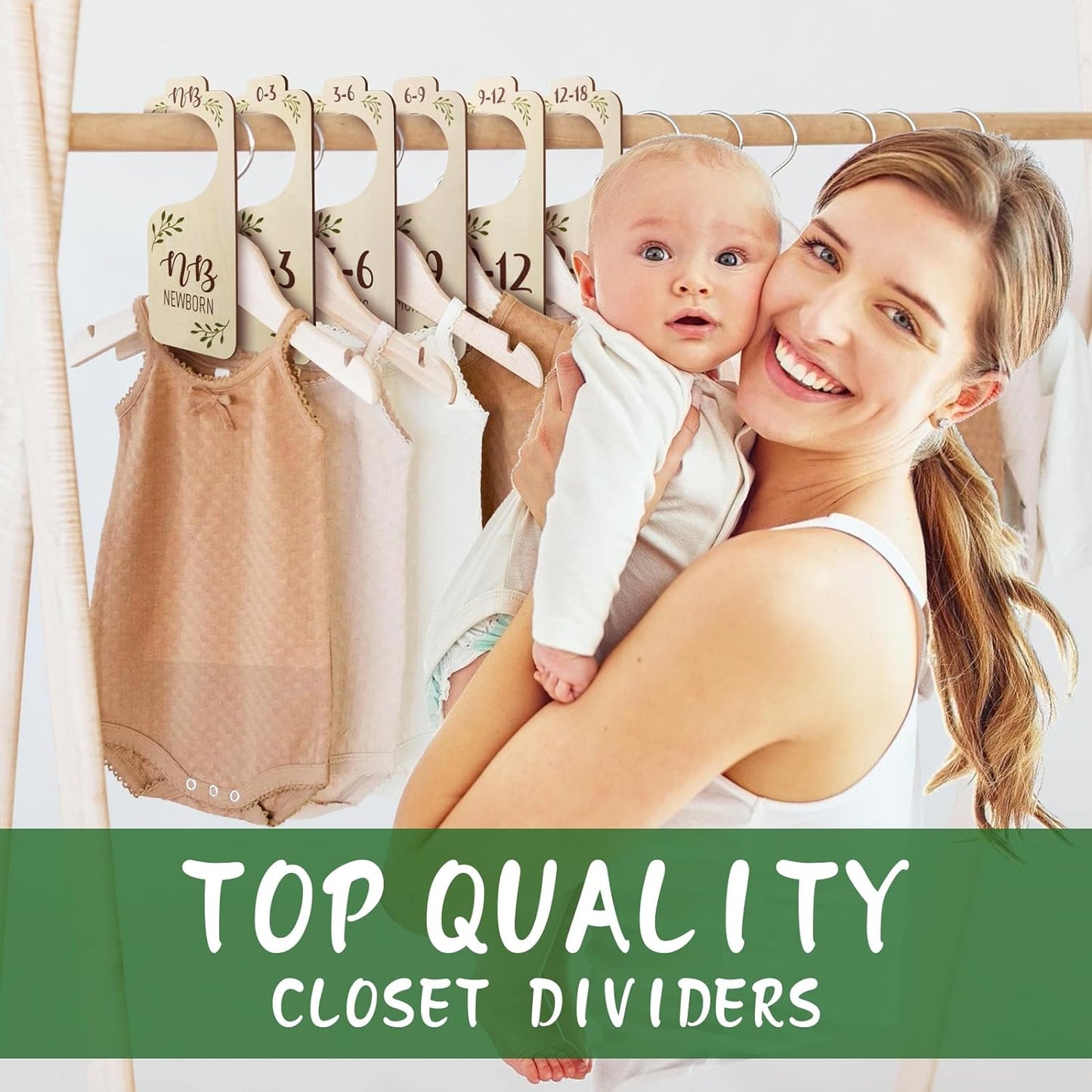 8 PCS Baby Closet Dividers for Clothes Organizer