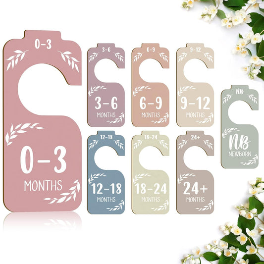 Wooden Baby Closet Dividers for Baby Clothes Organizer