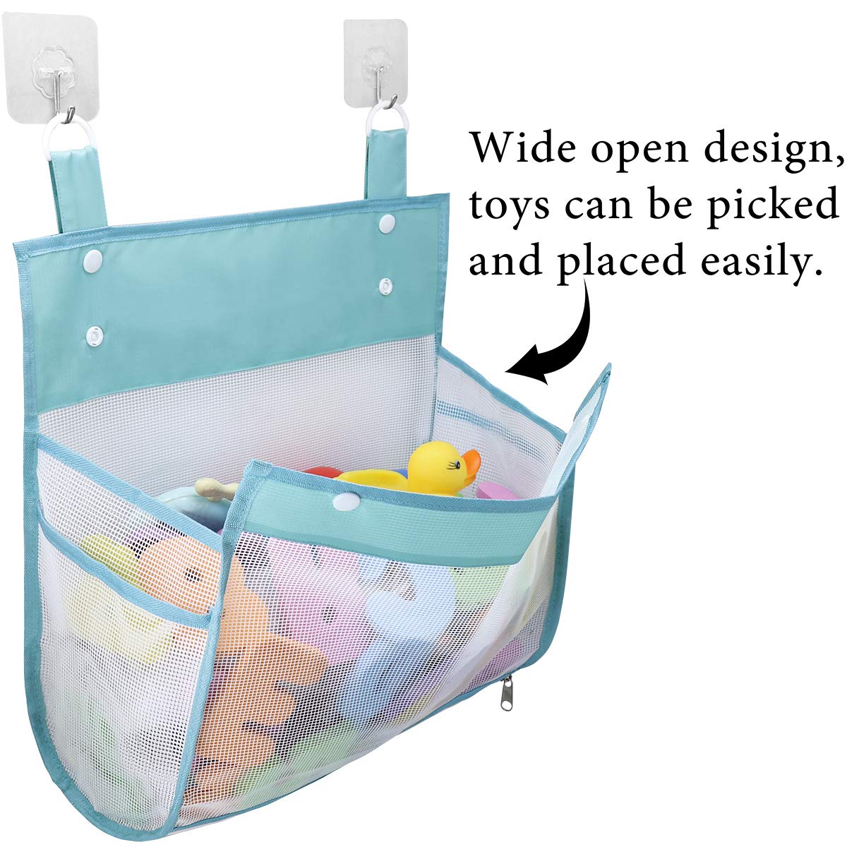 Bottom Zipper Bathtub Toy Storage Bag