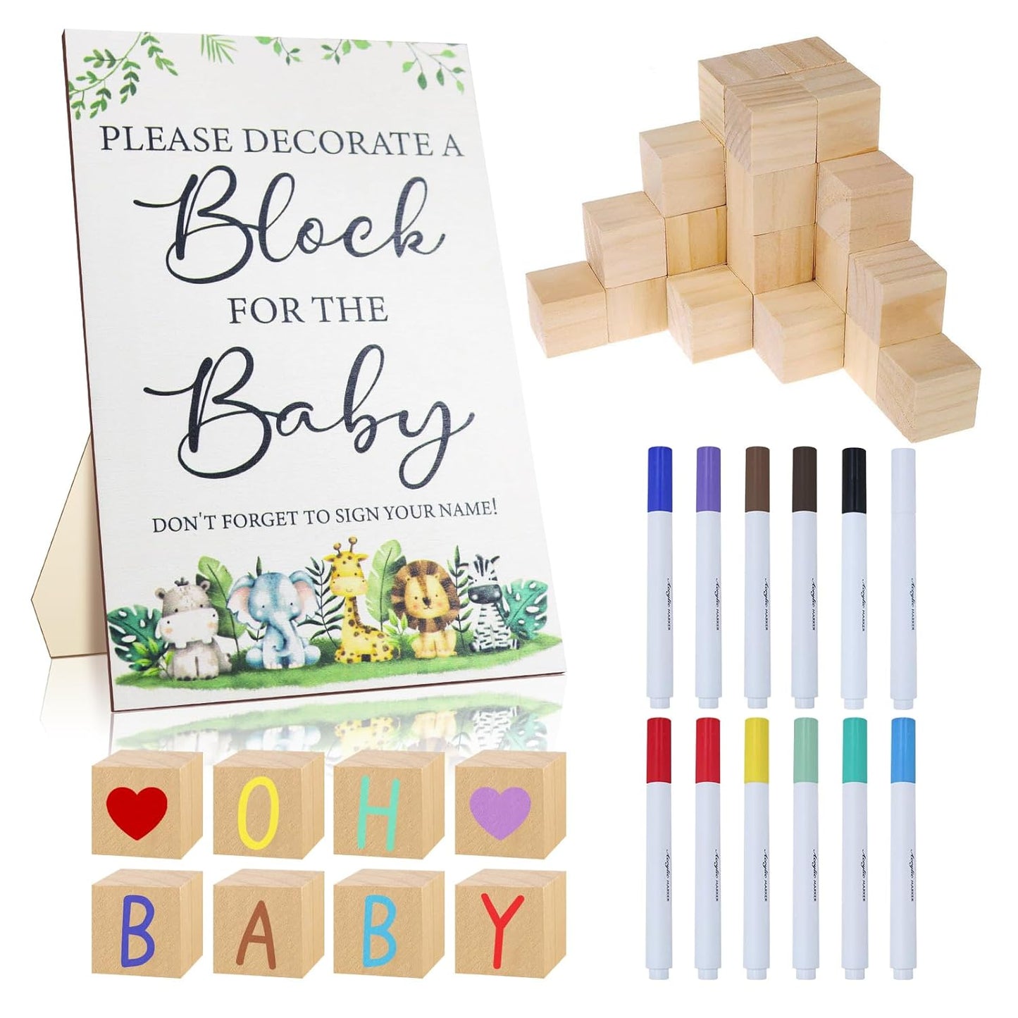 Baby Shower Game Sign Kit