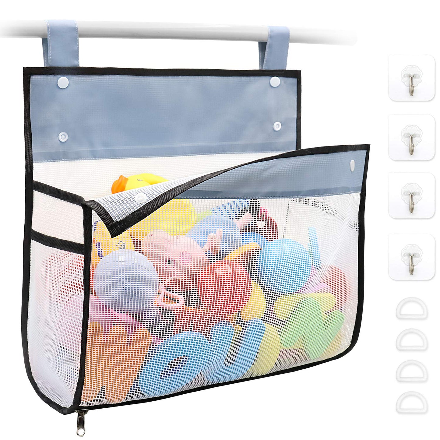 Bottom Zipper Bathtub Toy Storage Bag