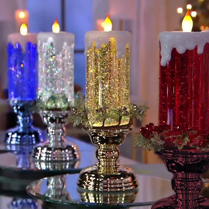 🎄 LED Candles  With Pedestal