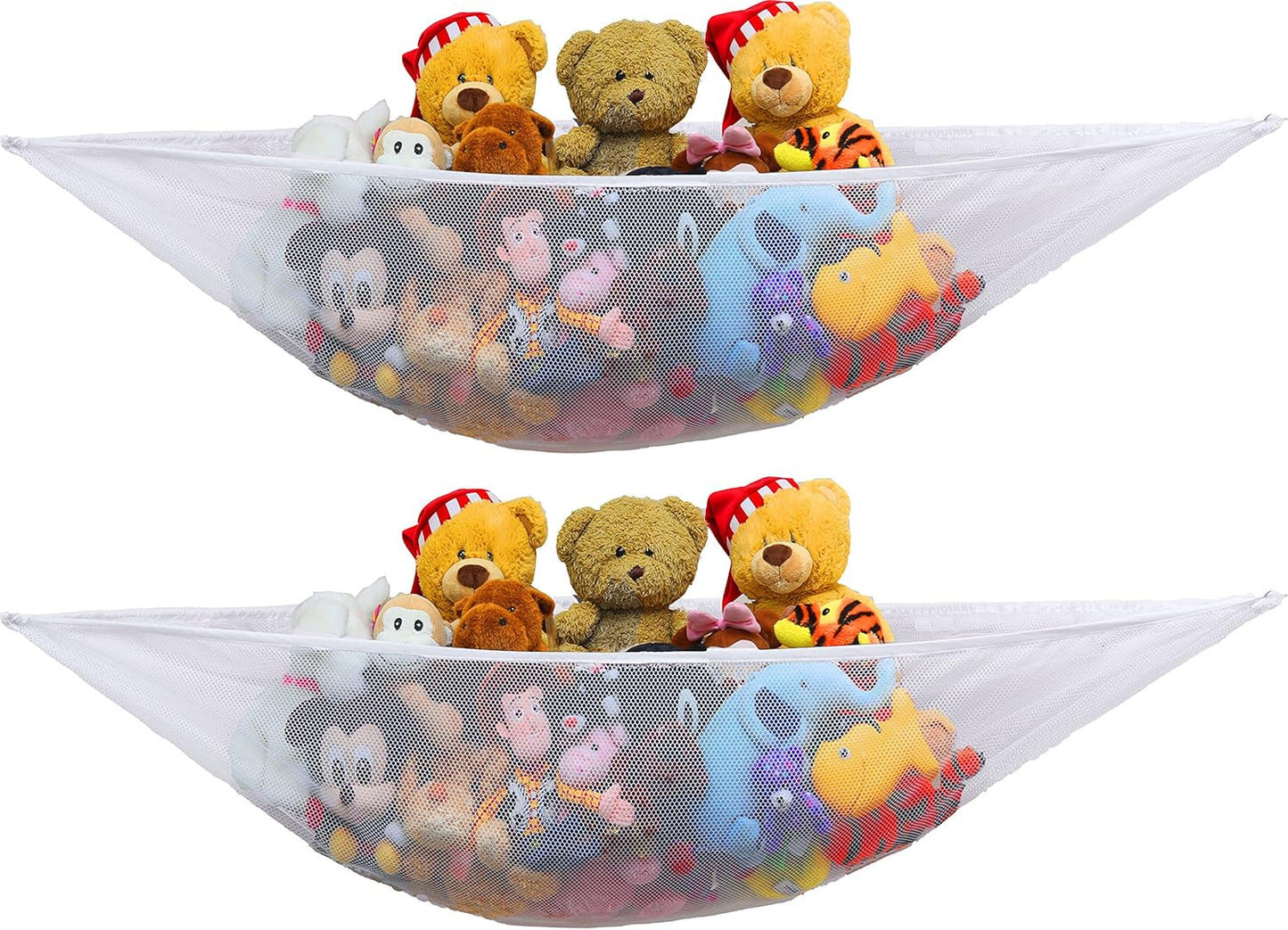 Stuffed Animals Jumbo Toy Storage Hammock - 2 PK