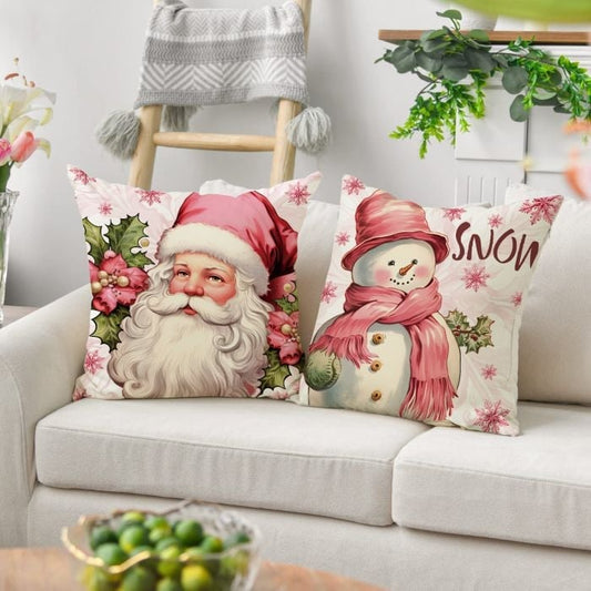 Pink Christmas Pillow Covers-New Christmas Home Products