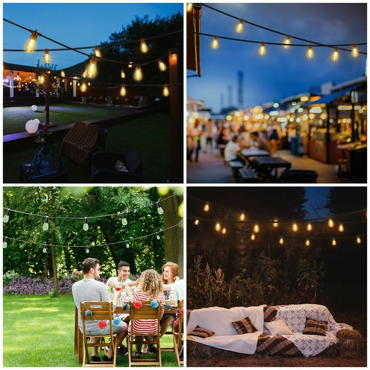 🎄Waterproof Solar Powered LED Outdoor String Lights