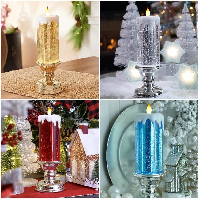 🎄 LED Candles  With Pedestal