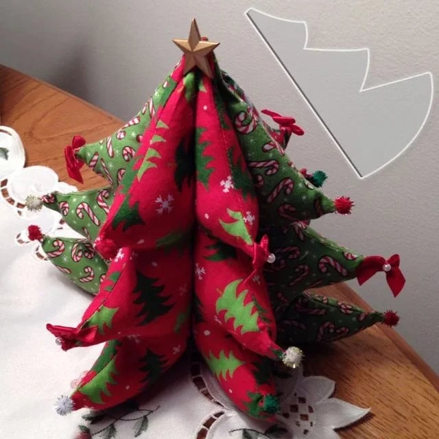 Fabric Christmas Tree Sewing Template