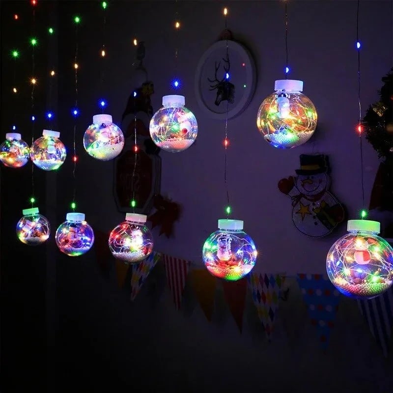 Christmas Led Wishing Ball String Lights Decorations