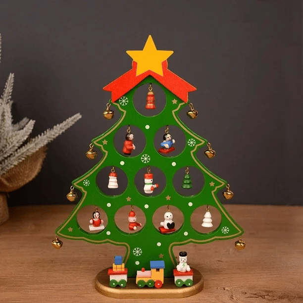 🎅DIY Wooden Mini Christmas Tree Set