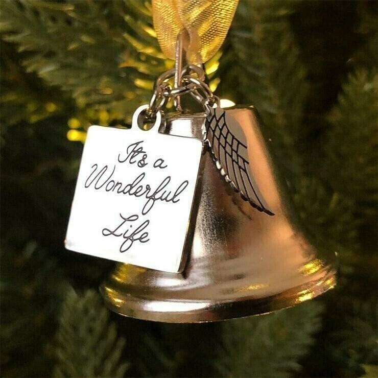 Memorial Ornaments Angel Wings Bell