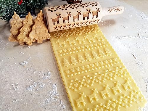 🎄Christmas Wooden Rolling Pins