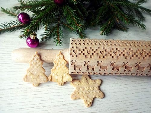 🎄Christmas Wooden Rolling Pins