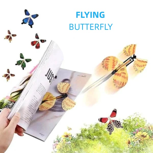 Magic flying butterfly